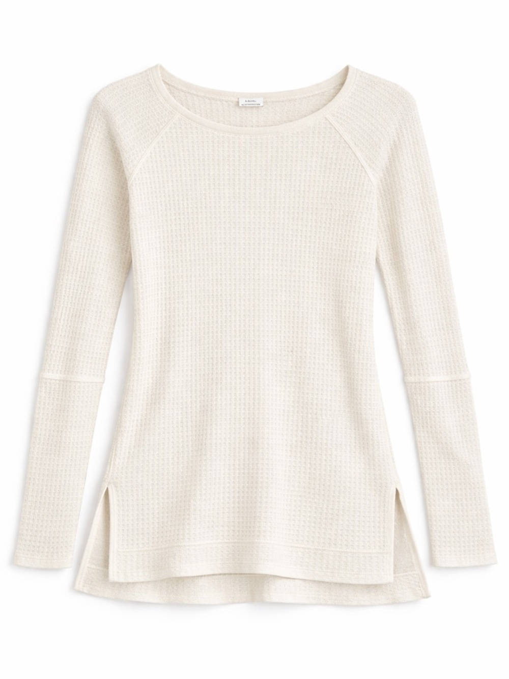 Free People Women's Waffle Knit Long Sleeve Top XS - NWT Slide Slits, Boho - Picture 3 of 13